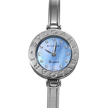 ブルガリ ビーゼロワン BZ22S ブルーシェル/ダイヤモンド レディース 時計 【中古】【wristwatch】