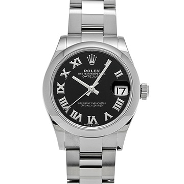 ロレックス デイトジャスト 31 278240 ブライトブラック ユニセックス 時計 【中古】【wristwatch】