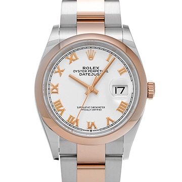 ロレックス デイトジャスト 36 126201 ホワイト メンズ 時計 【中古】【wristwatch】