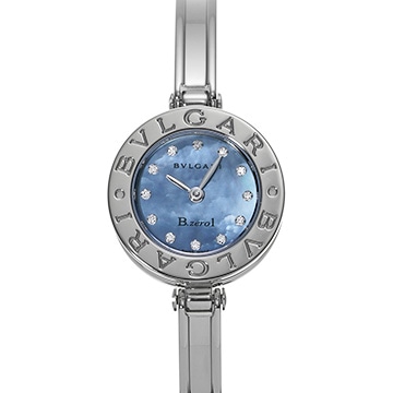 ブルガリ ビーゼロワン BZ22S ブルーシェル/ダイヤモンド レディース 時計 【中古】【wristwatch】