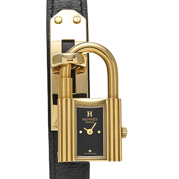 エルメス ケリーウォッチ KE1.201.370 ブラック レディース 時計 【中古】【wristwatch】