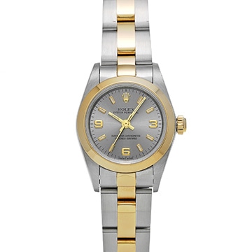 ロレックス オイスターパーペチュアル 76183 グレー レディース 時計 【中古】【wristwatch】