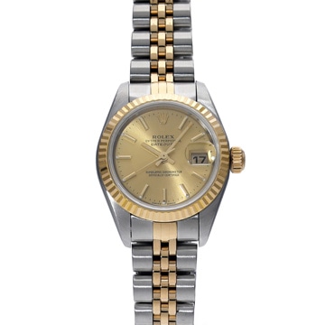 ロレックス デイトジャスト 79173 シャンパン レディース 時計 【中古】【wristwatch】