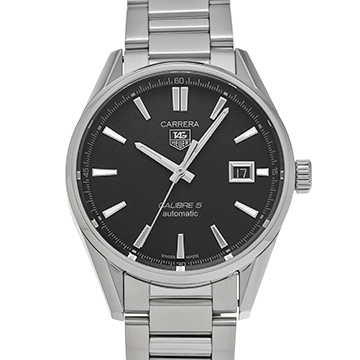 タグ ホイヤー カレラ キャリバー5 WAR211A.BA0782 ブラック メンズ 時計 【中古】【wristwatch】