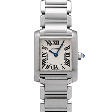カルティエ タンクフランセーズ SM　 W51008Q3 シルバー レディース 時計 【中古】【wristwatch】