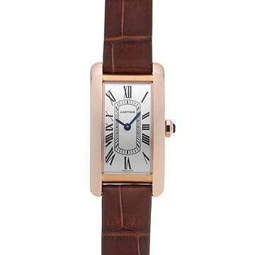 カルティエ タンクアメリカン WGTA0133 シルバー ユニセックス 時計 【中古】【wristwatch】