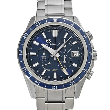 グランドセイコー エボリューション9コレクション スプリングドライブ GMT GSクロノグラフ15th SBGC249 ブルー メンズ 時計 【中古】【wristwatch】