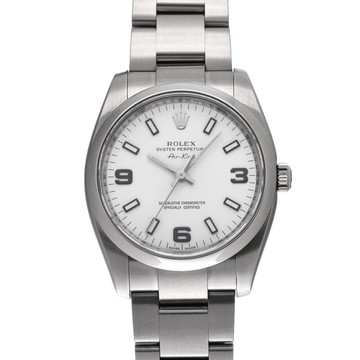 ロレックス エアキング 114200 ホワイト メンズ 時計 【中古】【wristwatch】