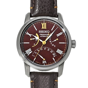 セイコー プレザージュ 漆 SPB395J1 バーガンディ メンズ 時計 【中古】【wristwatch】