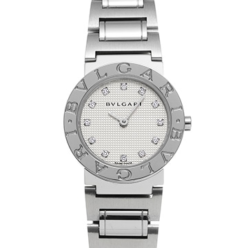 ブルガリ ブルガリブルガリ BB26WSS/12N ホワイト/ダイヤモンド レディース 時計 【中古】【wristwatch】
