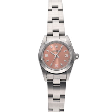 ロレックス オイスターパーペチュアル 76080 ピンク レディース 時計 【中古】【wristwatch】