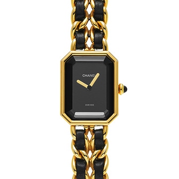 シャネル プルミエール S H0001 ブラック レディース 時計 【中古】【wristwatch】