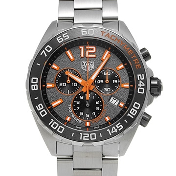 タグ ホイヤー フォーミュラ1 クォーツ クロノグラフ CAZ101AH.BA0842 グレー/ブラック メンズ 時計 【中古】【wristwatch】