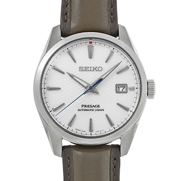 セイコー プレザージュ SARX113 ホワイト メンズ 時計 【中古】【wristwatch】