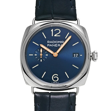 パネライ ラジオミール クアランタ PAM01293 ブルー メンズ 時計 【中古】【wristwatch】