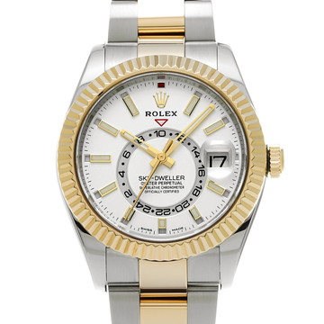 ロレックス スカイドゥエラー 326933 ホワイト メンズ 時計 【中古】【wristwatch】