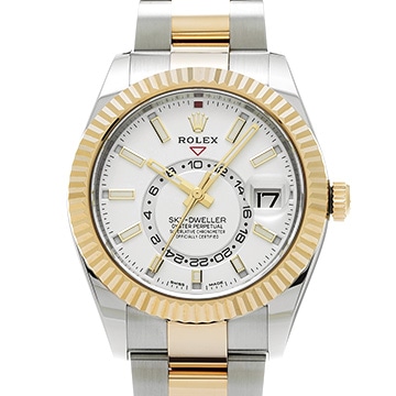 ロレックス スカイドゥエラー 326933 ホワイト メンズ 時計 【中古】【wristwatch】