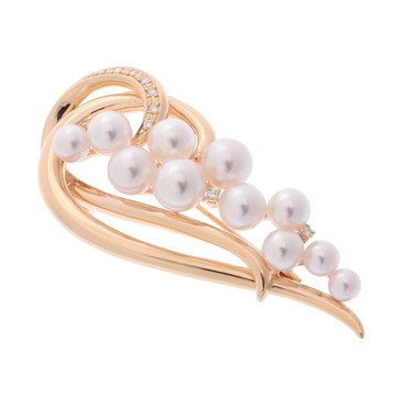 タサキ パールブローチ ゴールド K18イエローゴールド YG レディース ジュエリー 【中古】【jewelry】