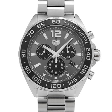タグ ホイヤー フォーミュラ1 クォーツ クロノグラフ CAZ1011.BA0842 グレー/ブラック メンズ 時計 【中古】【wristwatch】