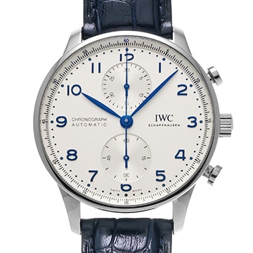 IWC ポルトギーゼ クロノグラフ IW371605 シルバー メンズ 時計 【中古】【wristwatch】
