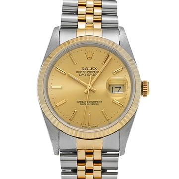 ロレックス デイトジャスト 16233 シャンパン メンズ 時計 【中古】【wristwatch】