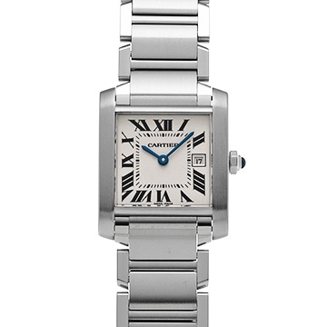 カルティエ タンク フランセーズ MM W51011Q3 シルバー ユニセックス 時計 【中古】【wristwatch】