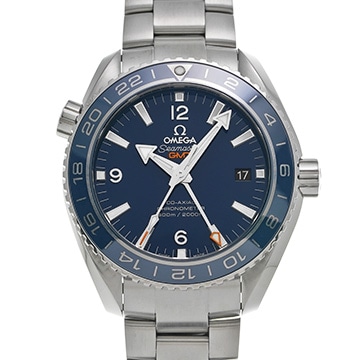 オメガ シーマスター プラネットオーシャン 600 コーアクシャル GMT 232.90.44.22.03.001 ブルー メンズ 時計 【中古】【wristwatch】