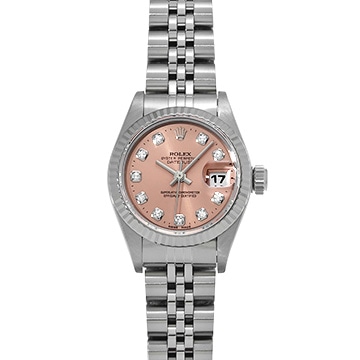 ロレックス デイトジャスト 69174G ピンク/ダイヤモンド レディース 時計 【中古】【wristwatch】