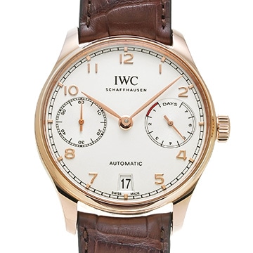 IWC ポルトギーゼ オートマティック 7デイズ IW500701 シルバー メンズ 時計 【中古】【wristwatch】
