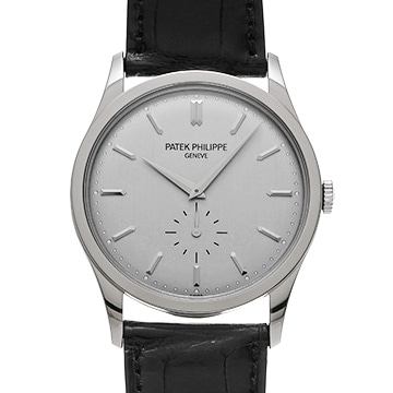 パテック フィリップ カラトラバ 5196G-001 シルバー メンズ 時計 【中古】【wristwatch】