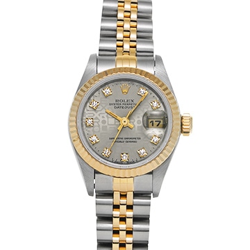 ロレックス デイトジャスト 69173G グレーコンピュータ/ダイヤモンド レディース 時計 【中古】【wristwatch】