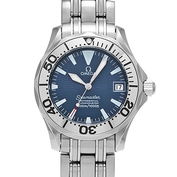 オメガ シーマスター 300 ジャック・マイヨール 1999 2554.80 ブルー ユニセックス 時計 【中古】【wristwatch】