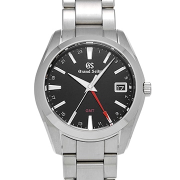 グランドセイコー ヘリテージコレクション クォーツ GMT SBGN013 ブラック メンズ 時計 【中古】【wristwatch】