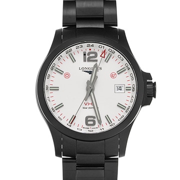 ロンジン コンクエスト V.H.P. GMT L3.728.2.76.6 シルバー メンズ 時計 【中古】【wristwatch】