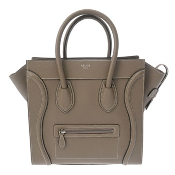 セリーヌ ラゲージ ミニ スリ 189213DRU グレインレザー レディース バッグ 【中古】【bag】