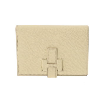 エルメス ニュー H パッサン コンパクト ジョーヌミルトン ヴォーエプソン ユニセックス 財布 【未使用】【purse】