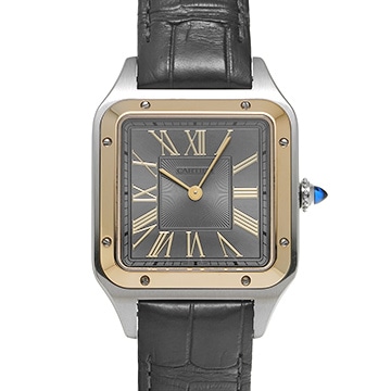 カルティエ サントス デュモン LM W2SA0028 グレー メンズ 時計 【中古】【wristwatch】