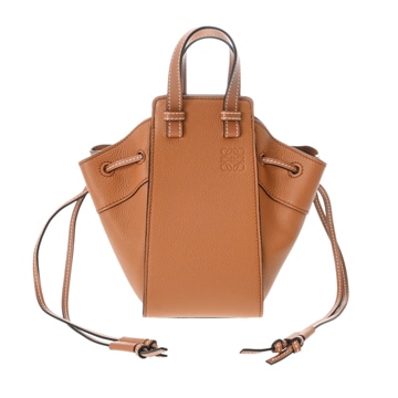 ロエベ ハンモック ドローストリングバッグ ミニ ゴールド 314.12.V07 カーフ レディース バッグ 【中古】【bag】