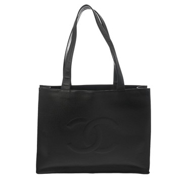 シャネル トートバッグ ブラック キャビアスキン レディース バッグ 【中古】【bag】
