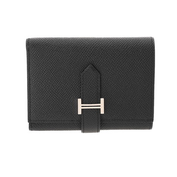 エルメス ベアン コンビネ ブラック ヴォーエプソン レディース 財布 【中古】【purse】