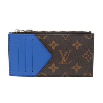 ルイ ヴィトン モノグラム コインカードホルダー ブラウン/ブルー M82911 レザー レディース 財布 【中古】【purse】