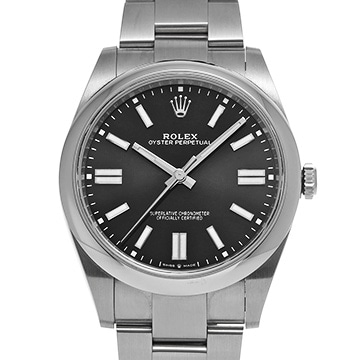 ロレックス オイスターパーペチュアル 41 124300 ブライトブラック メンズ 時計 【新品】【wristwatch】