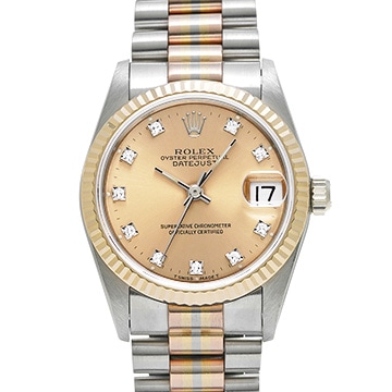 ロレックス デイトジャスト トリドール 68279GBIC シャンパン/ダイヤモンド ユニセックス 時計 【中古】【wristwatch】