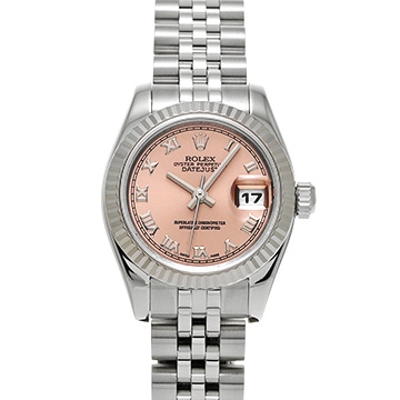 ロレックス デイトジャスト 179174 ピンク レディース 時計 【中古】【wristwatch】