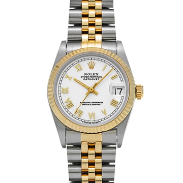 ロレックス デイトジャスト 68273 ホワイト ユニセックス 時計 【中古】【wristwatch】