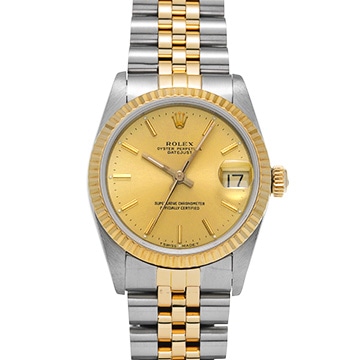 ロレックス デイトジャスト 68273 シャンパン ユニセックス 時計 【中古】【wristwatch】