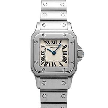 カルティエ サントスガルベ SM W20056D6 シルバー レディース 時計 【中古】【wristwatch】