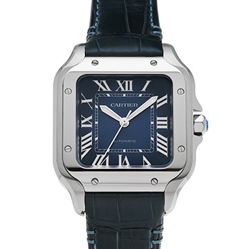 カルティエ サントス ドゥ カルティエ MM WSSA0063 ブルー・グラデーション メンズ 時計 【中古】【wristwatch】