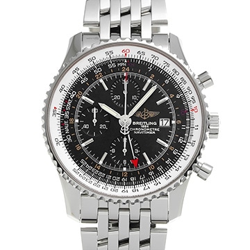 ブライトリング ナビタイマー ワールド A2432212/B726 ブラック メンズ 時計 【中古】【wristwatch】