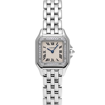 カルティエ パンテール ドゥ カルティエ SM WF3091F3 アイボリー レディース 時計 【中古】【wristwatch】